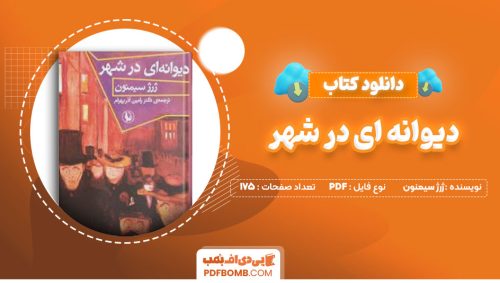 دانلود کتاب دیوانه ای در شهر ژرژ سیمنون دکتر رامین آذر بهرام175صفحه PDF پی دی اف📕